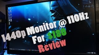 Cheap 1440p Monitor for 180200  QNIXXSTAR DP2710 Review [upl. by Suiraj247]