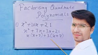 Factoring Quadratic Polynomials  Class 10th  Polynomials [upl. by Mandler]