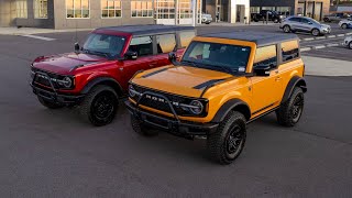 The ultimate comparison First Edition Bronco 2door VS 4door [upl. by Maudie]