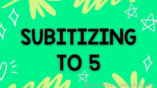 Subitizing to 5 [upl. by Anaerda]