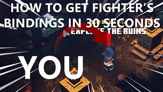 How to beat Soggy Cave IN 30 SECONDS  Minecraft Dungeons Fighters BindingsWhirlwindSoul Fists [upl. by Yslek285]