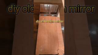 Diy old broken mirror naazdesigmdiy wastematerialcraft shortvideo shortsyoutubeshorts trend [upl. by Ynohtnaed]