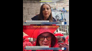 SALUTE E SISTEMA SANITARIO CGIL E UIL IN PIAZZA A ROMA [upl. by Enomaj]