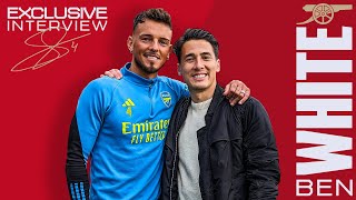 EXCLUSIVE INTERVIEW  Ben White talks his new Arsenal contract favourite TV show and more [upl. by Ajtak777]