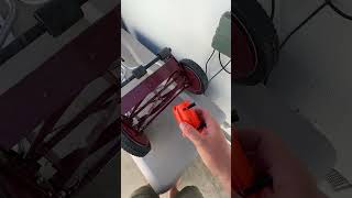 American Lawn Mower Co SK2 Reel Lawn Mower Hand Sharpener Review [upl. by Haidabej]