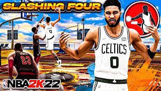 NEW quotSLASHING FOURquot BUILD is OVERPOWERED in NBA 2K22 [upl. by Anaytat]