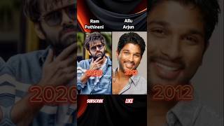 ram pothineni 🆚 allu arjun life tranformation video 💫🔥 viral alluarjun rampothineni shorts [upl. by Deeyn]