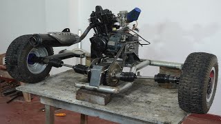 Cross kart rear end Build  Homemade Cross kart part 3 [upl. by Nangatrad479]