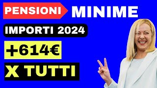 IMPORTI PENSIONI MINIME INPS 👉 GUIDA DETTAGLIATA ED IMPORTI UFFICIALI [upl. by Iverson]