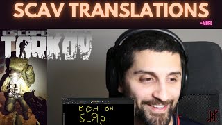 Scav VOICELINES and TRANSLATIONS 30  Escape From Tarkov  Tarkov Language School [upl. by Margherita]