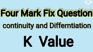 K value finding question continuity [upl. by Iy]