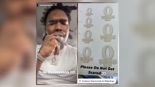 OBLOCK SWITCHYION RELEASED FROM ATLANTA JAIL amp SHOEBOX BABY BUYING OBLOCK CHAINS😱‼️ [upl. by Ativel421]