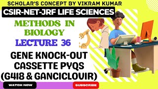 Gene Knockout Cassette PYQs G418 amp Ganciclovir  Methods in Biology [upl. by Gingras]