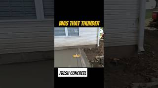 Concrete Catastrophe pouring in a Thunder Storm wtfmoment [upl. by Mcnelly]