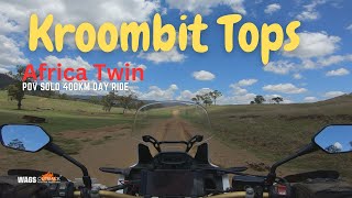 Kroombit Tops Motorbike POV Solo Ride Africa Twin [upl. by Ardnoik917]