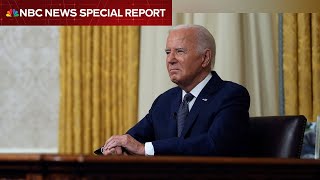 WATCH Biden delivers address on his decision to exit the 2024 race  NBC News [upl. by Nalo]