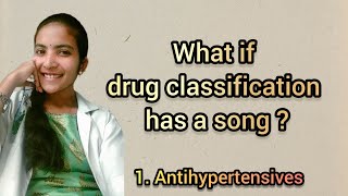 Antihypertensives classification song🤩 doctorysh drugs pharmacology pharmd doctorofpharmacy [upl. by Willa]