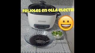 como cocer frijoles en olla electrica Black Decker [upl. by Anayeek]