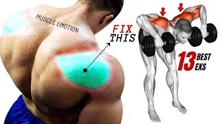 13 BEST REAR DELTOID EXERCISES AT GYM [upl. by Adara]