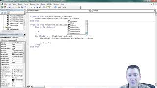 43 Project 6 Adding VBA Code to the ComboBox Change Event [upl. by Jamesy]