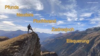 Pfunds Nauders Fluchtwand Zadresjoch Eisquerung [upl. by Cirek]