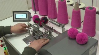 Pom pom making machine New model 2016 yearpompontex [upl. by Adnoryt]