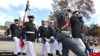 145° Aniversario de las Glorias Navales  Desfile de Honor e inicio del Pasacalle por Santiago [upl. by Eel]