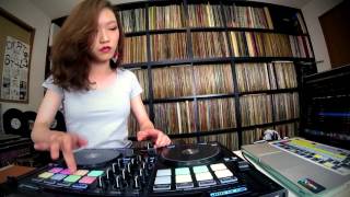 DJ SARA ★ Freestyle Scratch with djay Pro and Reloop Beatpad 2 [upl. by Hocker]