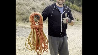 The easiest way to wrap extension cords without ties or tangles [upl. by Barbee]