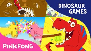 Dinosaur Game SPECIAL  TyrannosaurusRex Game and More  Compilation  PINKFONG Songs for Children [upl. by Aldus749]