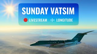 ⏪ Replay Sunday VATSIM  Cessna Citation Longitude  C700 [upl. by Borgeson233]