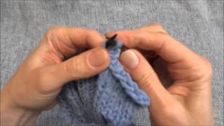 Maschen elastisch abketten  Stretchy Bind Off  Stricken lernen  Learn how to knit [upl. by Anitirhc]