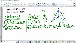 Isosceles Triangle Theorem Mini Proofs [upl. by Leoline622]