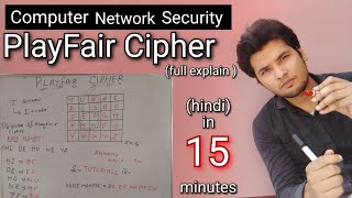 PlayFair Cipher in Hindi  basics to Complete Alogrithm with example [upl. by Novy366]