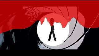 007 Goldeneye Gunbarrel Stickman Animation Version [upl. by Ennoryt]