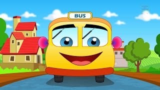 Wheel On The Bus Go Round And Round  Nursery Rhyme And Kids Songs [upl. by Sabelle]