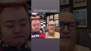 Hairdresser reacts to a funny hair video reactionvideo [upl. by Anisirhc]