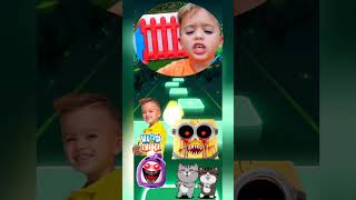 Vald amp Niki  Tiles Hop EDM Rush valdniki vald niki childrenscartoon ytshorts youtubeshorts [upl. by Netsrejk730]