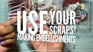 Using scraps for embellishments [upl. by Adlin]