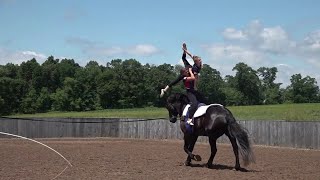 Duo set to compete at horse vaulting championship in Switzerland [upl. by Nwahsuq684]