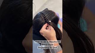 How to do a headband braid music shorts hair hairstyles braids hairtutorial braidstyles [upl. by Mindy]