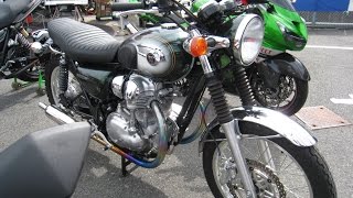 KAWASAKI W800 BEET フルエキ排気音 [upl. by Aiza]