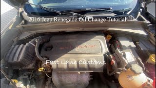 2016 Jeep Renegade Oil Change [upl. by Evvy]