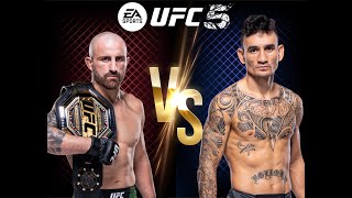 UFC ALEXANDER VOLKANOVSKI VS MAX HOLLOWAY FEATHERWEIGHT CHAMPIONSHIP FIGHT ON LEGENDARY DIFFICULTY [upl. by Mathe]