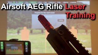 Airsoft AEG Rifle Laser Training with DryFireOnlinecom [upl. by Onitnevuj]