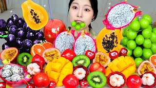 ASMR MUKBANG 다양한 과일 먹방 amp 레시피 샤인머스켓 망고 수박 용과 EXOTIC FRUITS EATING [upl. by Aniratak]