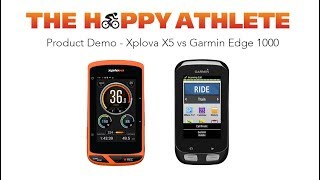 Xplova X5 vs Garmin Edge1000 [upl. by Airym]