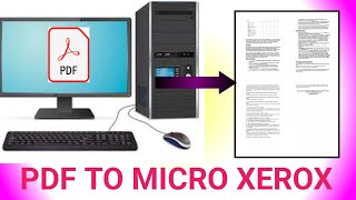 Pdf File Se Micro Copy Kayse KareHow To Make Pdf File To Micro Xerox HindiPdf To Micro Xerox [upl. by O'Driscoll902]