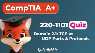 CompTIA A 2201101 Quiz TCP vs UDP Ports amp Protocols [upl. by Willcox]