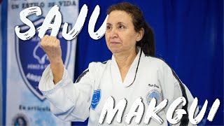 Forma cinturon blanco taekwondo  Saju Makgui [upl. by Sachs604]